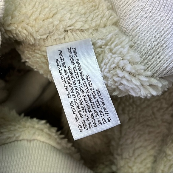 Goodfellow Men's Cream Hoodie Ultra-Soft Fleece Sweater Size L - Picture 10 of 13